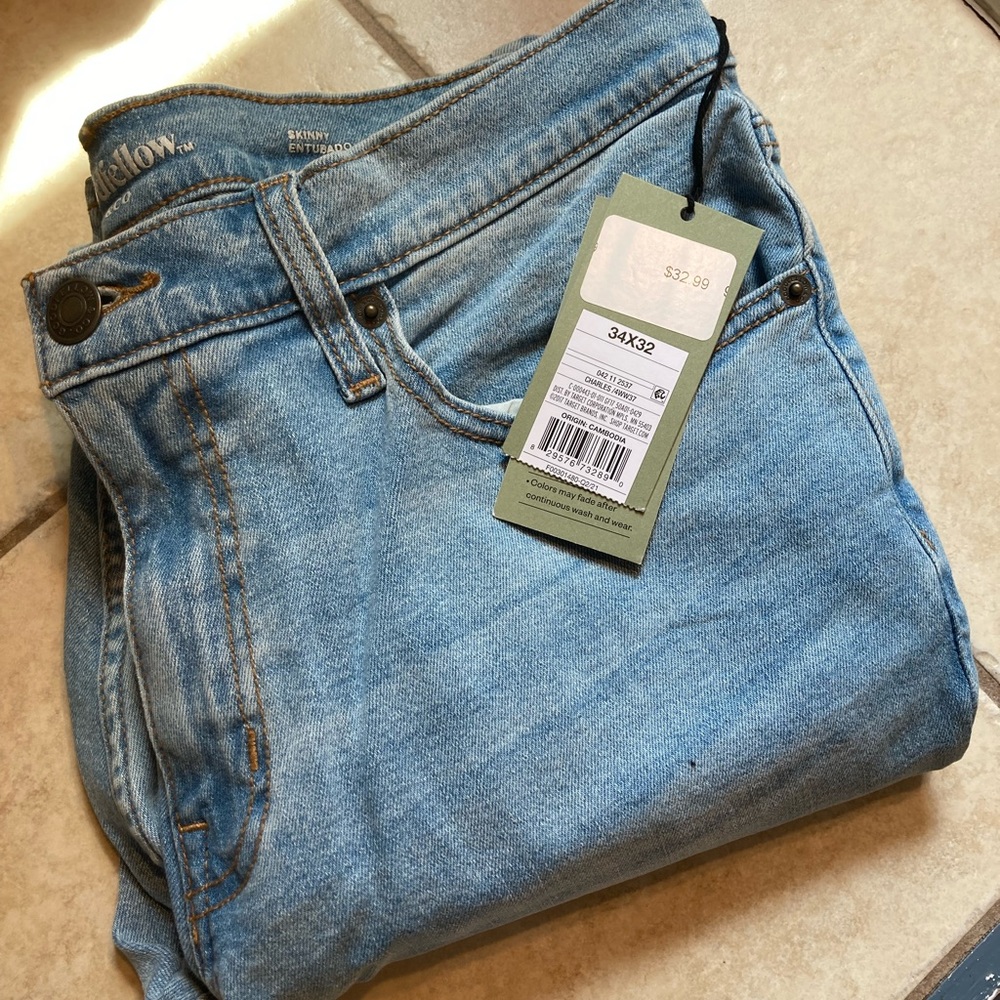 Goodfellow & Co Men’s Skinny Jean light blue size 34x32 New with tags